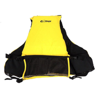 Thumbnail for Onyx MoveVent Curve Paddle Sports Foam Life Jacket - Yellow Back