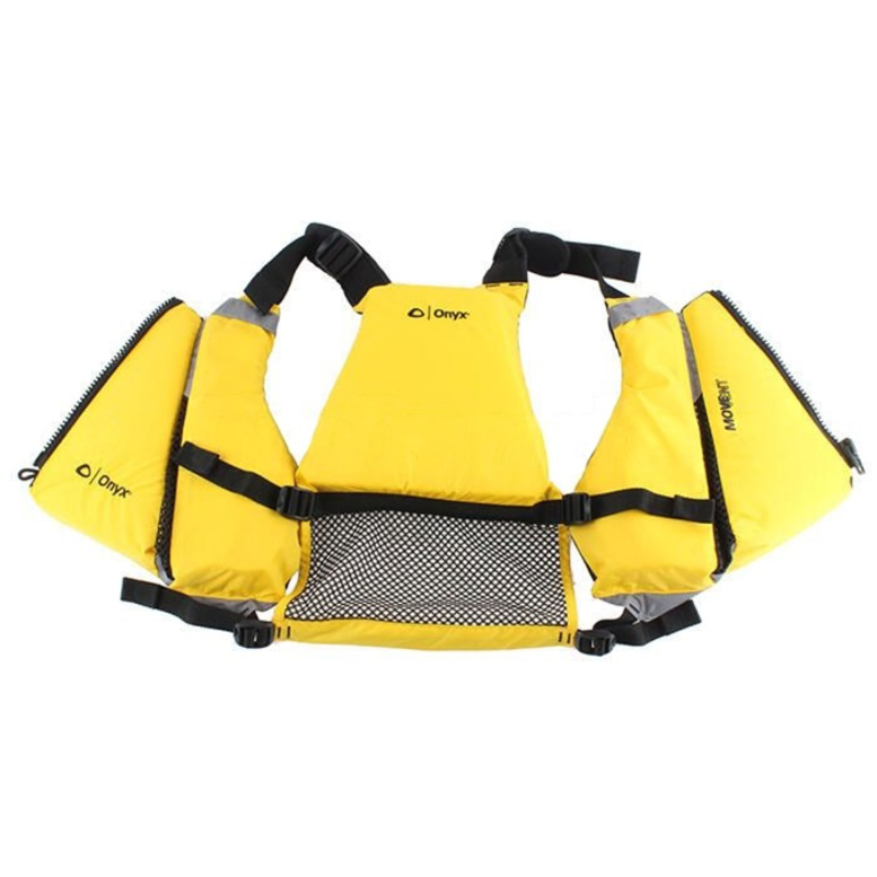 Onyx MoveVent Curve Paddle Sports Foam Life Jacket - Yellow Open