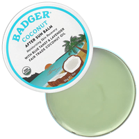 Thumbnail for Open can of Badger 2 oz Coconut After Sun Balm - Organic Skin Moisturizer