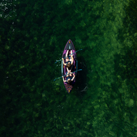 Thumbnail for Overhead view of a Croft Inflatable Kayak - Purple