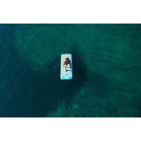 Thumbnail for Overhead view of Aqua Marina 8’2” Peace 2020 Fitness Inflatable Floating Yoga Mat