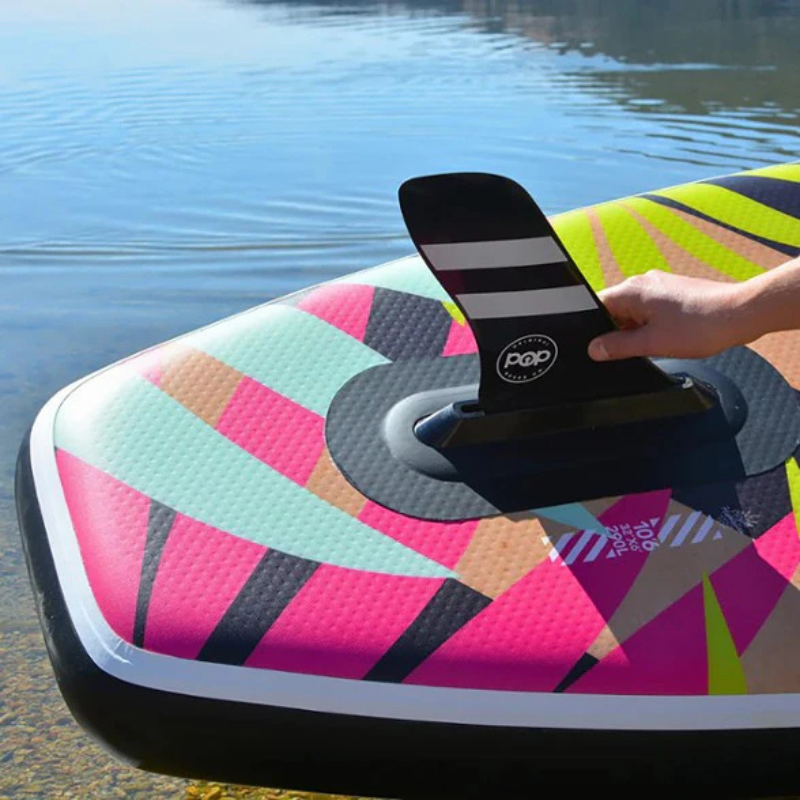 Pop 10'6 Royal Hawaiian Palm inflatable paddleboard fin