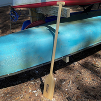 Thumbnail for Propel Paddle Gear by Shoreline Marine 48” Wood Canoe Paddle with a Boat