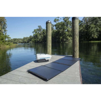 Thumbnail for Rover Marine Propulsion Spirit electric outboard battery charging by solar panel