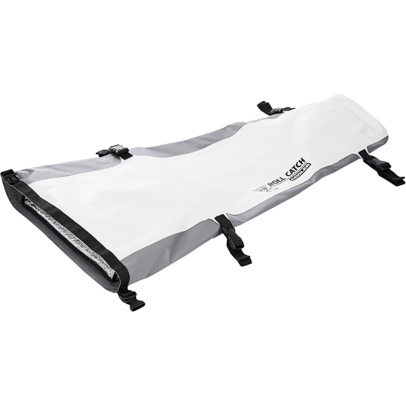 Seattle Sports 32" Roll Catch Cooler - Fishing Kayak Deck Bag - Grey Defleted