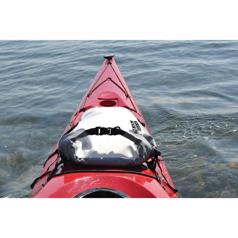 Seattle Sports 32" Roll Catch Cooler - Fishing Kayak Deck Bag Grey on a Kayak