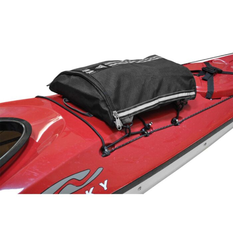 Seattle Sports Mesh Deck Bag Black on a kayak