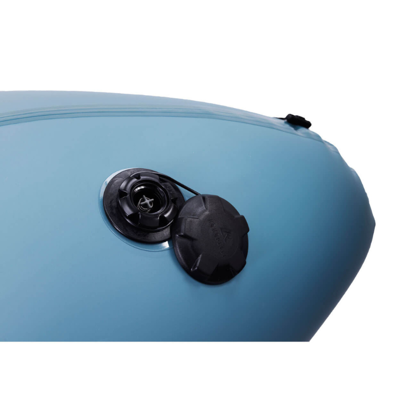 Side valve of Nirvana Self-Bailing Packraft – Smoke Blue