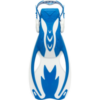 Thumbnail for Single Fin of Cressi Rocks Junior Adjustable Kids Swimming Fins - Blue/White