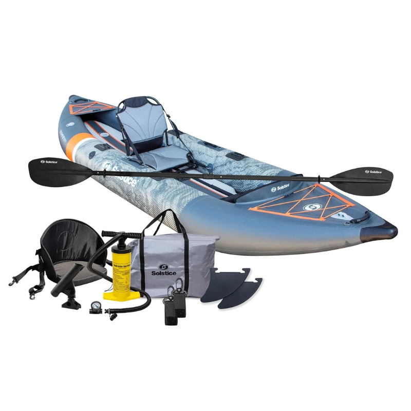 Solstice 12'6" Scout 1-2 Person Inflatable Fishing Kayak Package