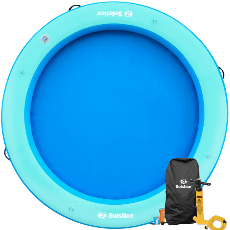 Solstice Circular Mesh Dock 8' Inflatable Hangout Ring
