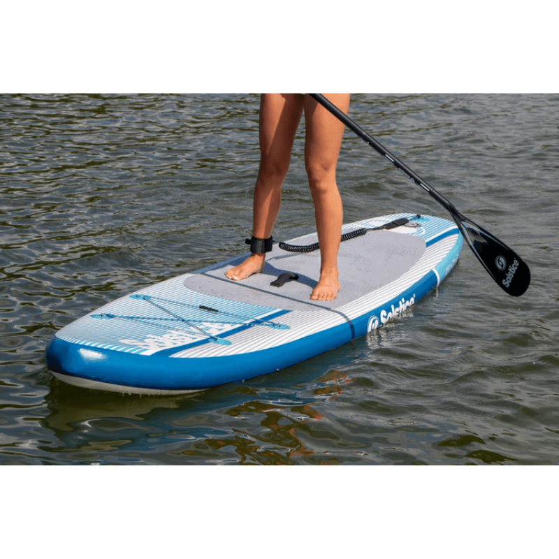 Solstice Cruiser 10'6" iSUP Full Kit - Blue on lake