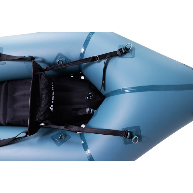 Stern of Nirvana Self-Bailing Packraft Smoke Blue 