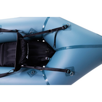 Thumbnail for Stern of Nirvana Self-Bailing Packraft Smoke Blue 