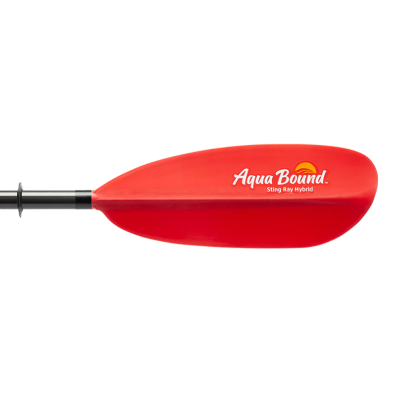Sting Ray Hybrid 2-Piece Posi-Lok Kayak Paddle Red Right Blade