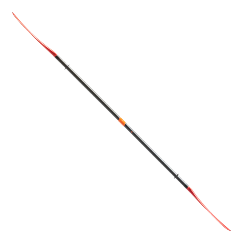 Sting Ray Hybrid 2-Piece Posi-Lok Kayak Paddle Red rotated