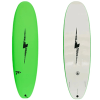 Thumbnail for Surfboard Trading Co. Swell Operator 7' Soft Top Foam Surfboard – Green | EPS Core Longboard