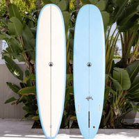 Thumbnail for Surfboard Trading Co. Baby Log Epoxy Surfboard – Coastal Blue Cutlap | Beginner-Friendly Mid / Mini Longboard