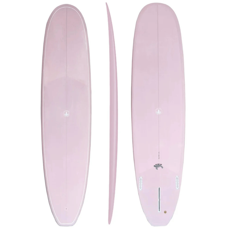 Surfboard Trading Co. Baby Log Epoxy Surfboard – Lavender | Beginner-Friendly Mid / Mini Longboard
