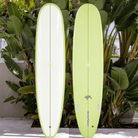 Thumbnail for Surfboard Trading Co. Baby Log Epoxy Surfboard – Sage Cutlap | Beginner-Friendly Mid / Mini Longboard
