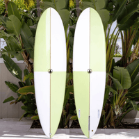 Thumbnail for Surfboard Trading Co. Dumplin Mid Length EPS Surfboard – Checkered Sea Glass