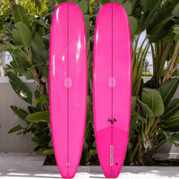 Thumbnail for Surfboard Trading Co. Just The Tip Noserider Surfboard – Electric Pink | Beginner-Friendly Longboard