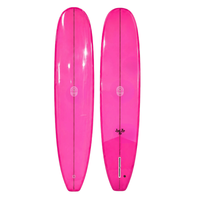 Surfboard Trading Co. Just The Tip Noserider Surfboard – Electric Pink | Beginner-Friendly Longboard