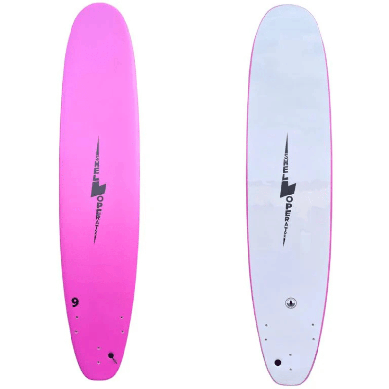 Surfboard Trading Co. Swell Operator 9' Soft Top Foam Surfboard - Coral Pink