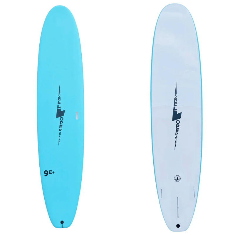 Surfboard Trading Co. Swell Operator 9’ Foam Surfboard - Aqua | EPS Core Longboard
