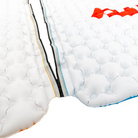 Thumbnail for Two Airhead Air Island 10'x6' Large Inflatable Lake Float | Water Mat linked and Chained