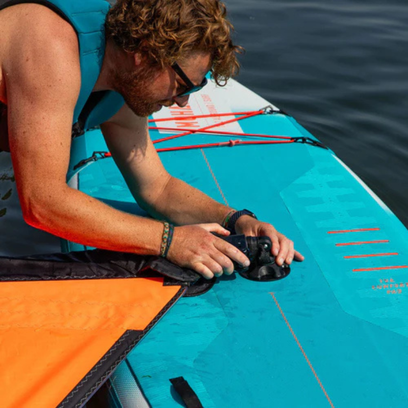 A man using AERO MOHAKA SUP SAIL