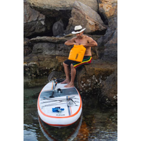 Thumbnail for a man with a Sealline Discovery Dry Bag 30l  orange