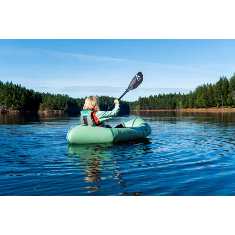a person riding Kokopelli XPD Package Sage boat
