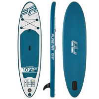 Thumbnail for Aqua Marina 10’2” Pure Air Inflatable Paddle Board All-Around SUP front back side