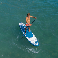 Thumbnail for Aqua Marina 10’2” Pure Air Inflatable Paddle Board All-Around SUP in the water