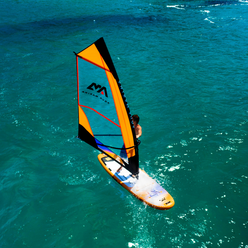 Aqua Marina 10’6 Blade Windsurf 2021 Inflatable Paddle Board in action