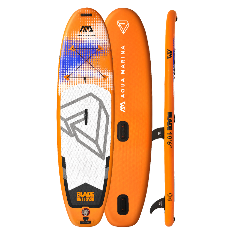 SUP AQUA MARINA Blade 10'6 incl. aufblasbarem Segel - aufblasbares Stand Up Paddle Board mit Windsurf-Option Größe: S SUP AQUA MARINA Blade 10'6 incl. aufblasbarem Segel - aufblasbares Stand Up Paddle Board mit Windsurf-Option Größe: S