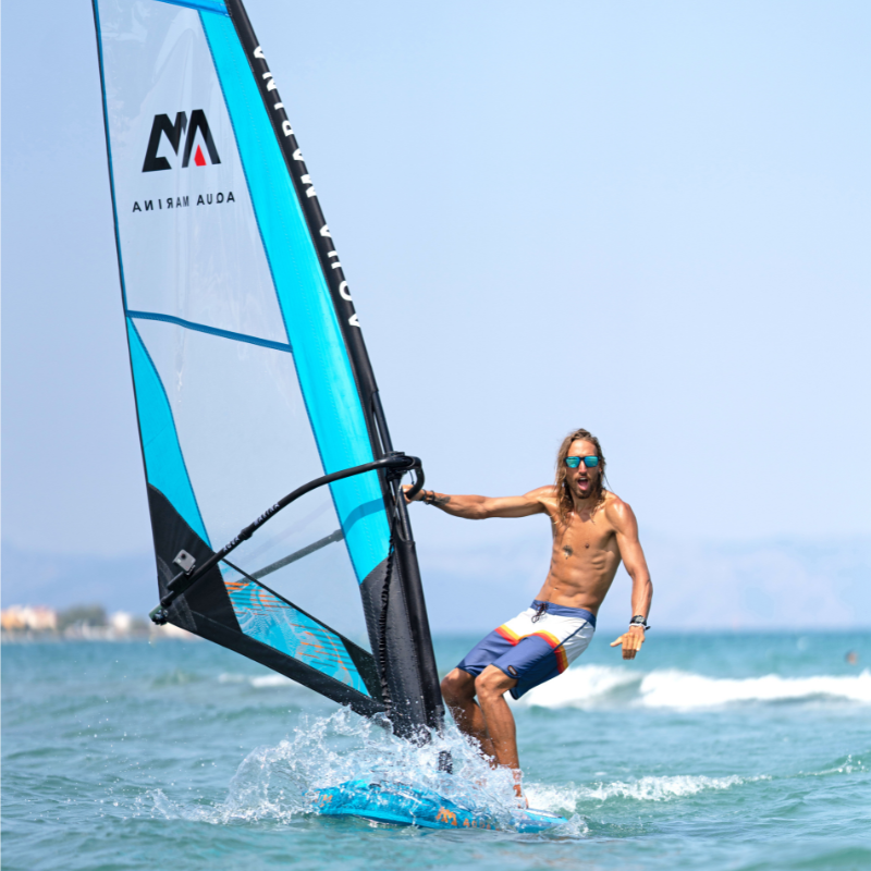Aqua Marina 10’6″ Blade Windsurf 2022 Inflatable Paddle Board in action