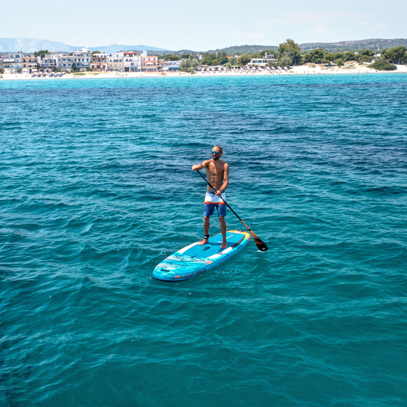 Aqua Marina 10’6″ Blade Windsurf 2022 Inflatable Paddle Board in the water