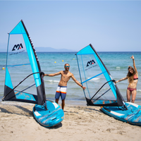 Thumbnail for Aqua Marina 10’6″ Blade Windsurf 2022 Inflatable Paddle Board sail rig attached