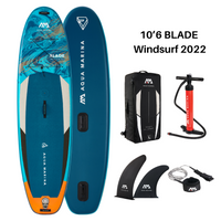 Thumbnail for Aqua Marina 10’6″ Blade Windsurf 2022 Inflatable Paddle Board package