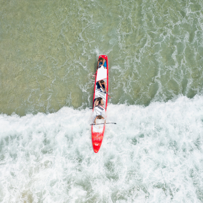 Aqua Marina 22‘0″ AIRSHIP 2020 Race Team Inflatable Paddle Board SUP in the waves
