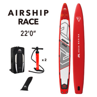 Thumbnail for Aqua Marina 22‘0″ AIRSHIP 2020 Race Team Inflatable Paddle Board SUP package