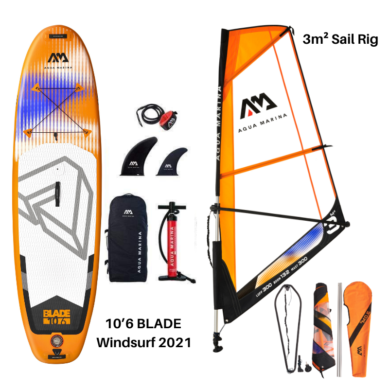 Aqua Marina 10’6 Blade Windsurf 2021 Inflatable Paddle Board - Good Wave