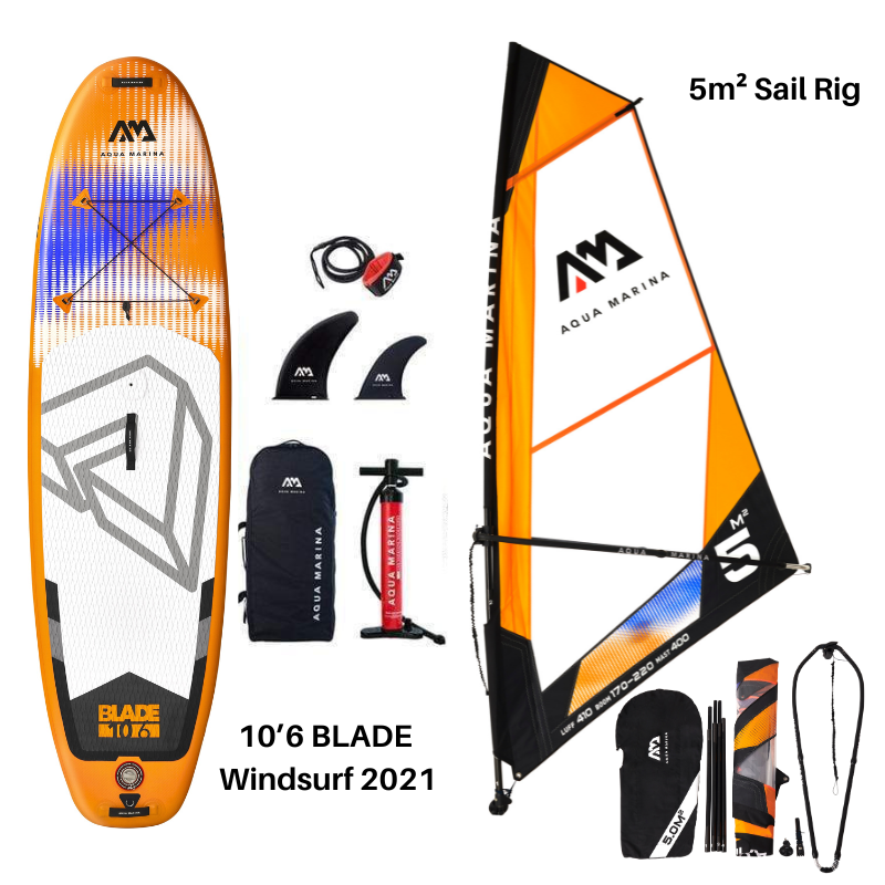 Aqua Marina 10’6 Blade Windsurf 2021 Inflatable Paddle Board - Good Wave
