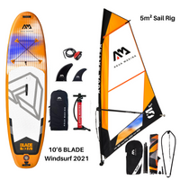 Thumbnail for Aqua Marina 10’6 Blade Windsurf 2021 Inflatable Paddle Board - Good Wave