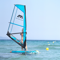 Thumbnail for Aqua Marina 10’6″ Blade Windsurf 2022 Inflatable Paddle Board 3m sail rig lifestyle