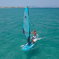 Thumbnail for Aqua Marina 10’6″ Blade Windsurf 2022 Inflatable Paddle Board 5m sail in action