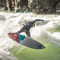 Thumbnail for Badfish 5’9” Reverse Surfboard - Lifestyle