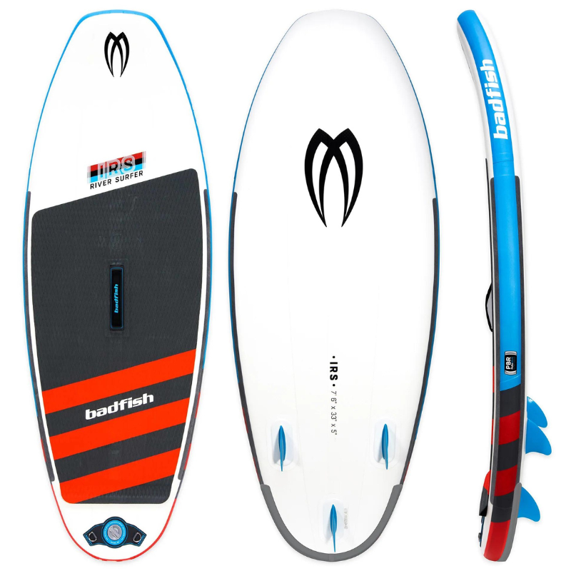 Badfish 7’6” IRS Wiki Inflatable River Surfer Surfboard